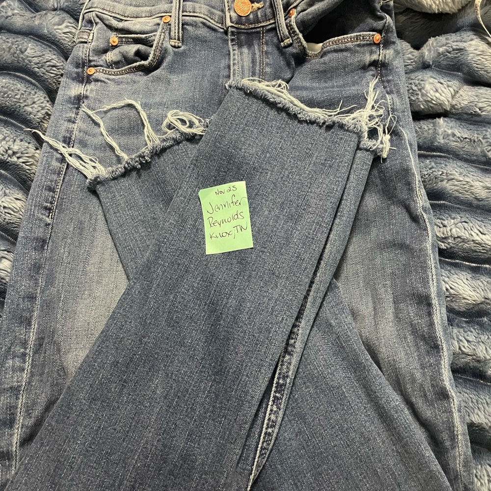 Mother mid rise dAzzler ankle 23